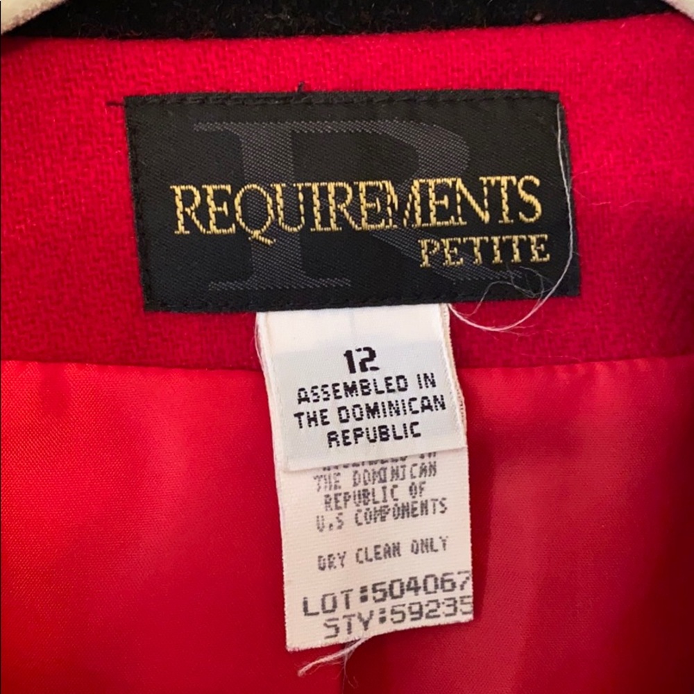 Red Requirements Jacket - Picture 2 of 3